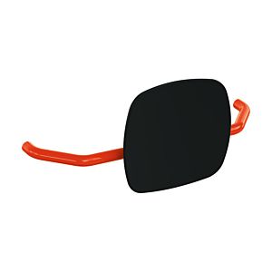 Hewi 801 backrest 801.51.907336 distance to wall 230mm, backrest deep black, coral