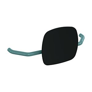 Hewi 801 backrest 801.51.907355 distance to wall 230mm, backrest jet black, aqua blue