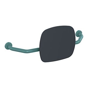 Hewi 801 backrest 801.51.917255 distance to wall 230mm, backrest anthracite grey, aqua blue