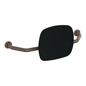 Hewi 801 Rückenstütze 801.51.917384 Wandabstand 230mm, Lehne tiefschwarz, umbra