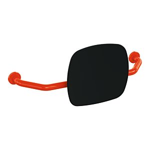 Hewi 801 Rückenstütze 801.51.917336 Wandabstand 230mm, Lehne tiefschwarz, koralle