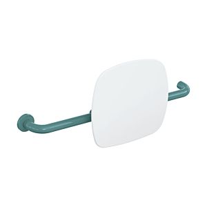 Hewi 801 dossier 801.51.9261L55 distance au mur 150mm, version gauche, dossier signal blanc, bleu aqua