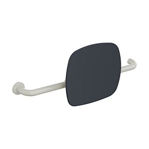 Hewi 801 back support 801.51.9262L97 distance to wall 150mm, left version, backrest anthracite grey, light grey