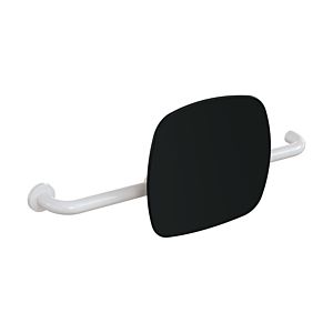 Hewi 801 Rückenstütze 801.51.9263L98 Wandabstand 150mm, Ausführung links, Lehne tiefschwarz, signalweiß