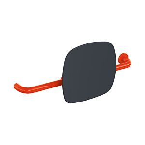 Hewi 801 backrest 801.51.9262R36 distance to wall 150mm, right-hand version, backrest anthracite grey, coral