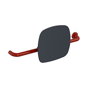 Hewi 801 backrest 801.51.9262R33 distance to wall 150mm, right version, backrest anthracite grey, rubinrot