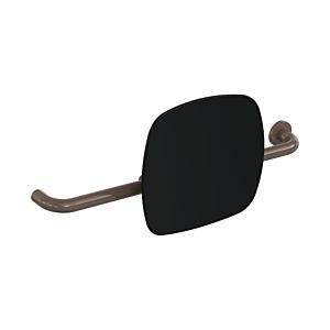 Hewi 801 Rückenstütze 801.51.9263R84 Wandabstand 150mm, Ausführung rechts, Lehne tiefschwarz, umbra