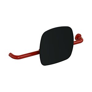 Hewi 801 backrest 801.51.9263R33 wall distance 150mm, right version, jet black backrest, rubinrot