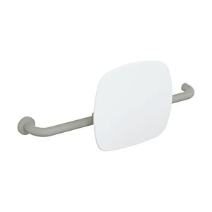 Hewi 801 backrest 801.51B9261L95 distance to wall 150mm, left version, matt, backrest signal white, rock grey