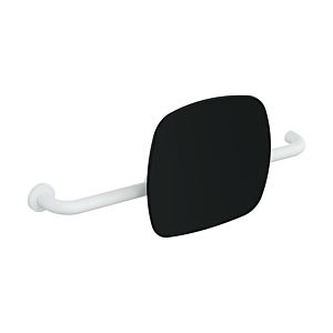 Hewi 801 Rückenstütze 801.51B9263L98 Wandabstand 150mm, Ausführung links, matt, Lehne tiefschwarz, signalweiß