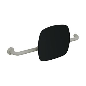 Hewi 801 Rückenstütze 801.51B9263L95 Wandabstand 150mm, Ausführung links, matt, Lehne tiefschwarz, felsgrau