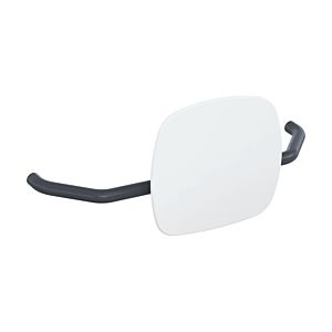 Hewi 801 dossier 801.51B907192 distance au mur 230mm, mat, dossier blanc signal, gris anthracite