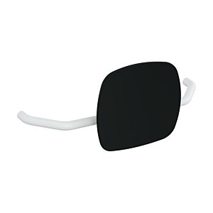 Hewi 801 dossier 801.51B907398 distance au mur 230mm, mat, dossier noir de jais, blanc de signalisation