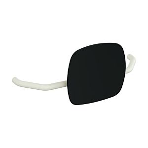 Hewi 801 Rückenstütze 801.51B907399 Wandabstand 230mm, matt, Lehne tiefschwarz, reinweiß