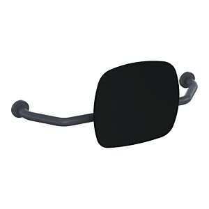 Hewi 801 backrest 801.51B917392 distance to wall 150mm, matt, backrest jet black, anthracite grey