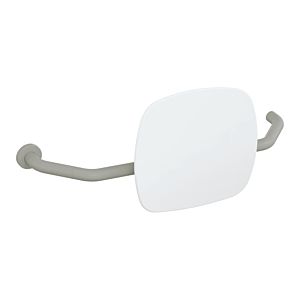 Hewi 801 Rückenstütze 801.51B9271L95 Wandabstand 230mm, rechts, matt, Lehne signalweiß, felsgrau