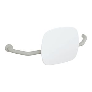 Hewi 801 dossier 801.51B9271L97 distance au mur 230mm, droite, mat, dossier blanc signal, gris clair