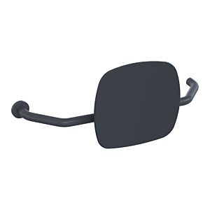 Hewi 801 dossier 801.51B9272L92 distance au mur 230mm, droite, mat, dossier gris anthracite, gris anthracite