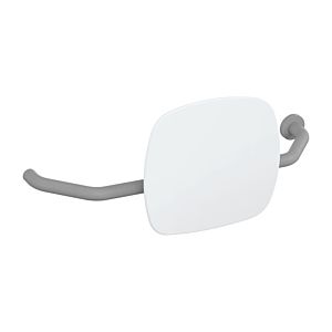 Hewi 801 Rückenstütze 801.51B9271R95 Wandabstand 230mm, rechts, matt, Lehne signalweiß, felsgrau