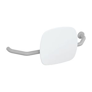 Hewi 801 Rückenstütze 801.51B9271R97 Wandabstand 230mm, rechts, matt, Lehne signalweiß, lichtgrau