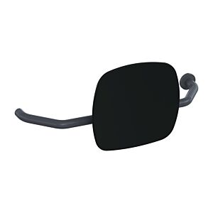 Hewi 801 Rückenstütze 801.51B9273R92 Wandabstand 230mm, rechts, matt, Lehne tiefschwarz, anthrazitgrau