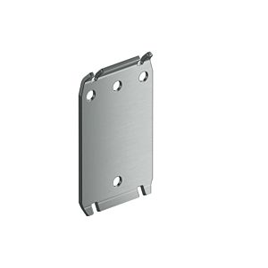 Hewi 802 LifeSystem mounting plate 802.50.001XA 102 x 176 x 13 mm, Stainless Steel matt finish