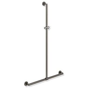 Hewi System 900 handrail 900.35.43060DD 1250 x 765 mm, powder-coated dark gray deep matt / chrome