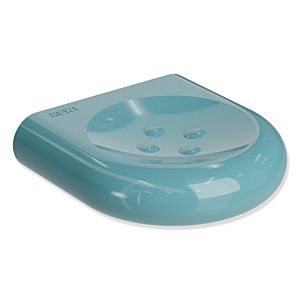 Hewi 477 soap holder 477.02.10055 aqua blue, 97mm, with knobs