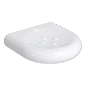 Hewi 477 soap holder 477.02.20098 120mm, with knobs, signal white