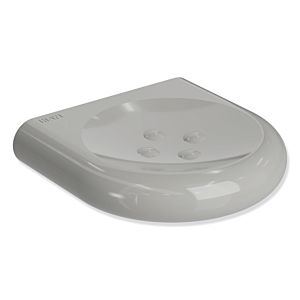 Hewi 477 soap holder 477.02.20095 120mm, with knobs, rock gray