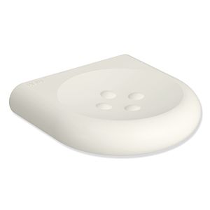 Hewi 477 soap dish 477.02B20099 120 mm, with knobs, matt, pure white