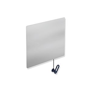 Hewi Kippspiegel 801.01.10050 600x540x6mm, mit Halter/Griff, stahlblau