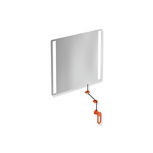 Hewi 801 tilting light mirror LED 801.01.40036 600x540x6mm, coral