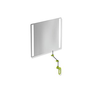 Hewi 801 tilting light mirror LED 801.01.40074 600x540x6mm, apple green