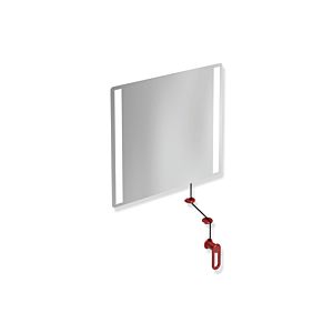 Hewi 801 tilting light mirror LED 801.01.40033 600x540x6mm, rubinrot