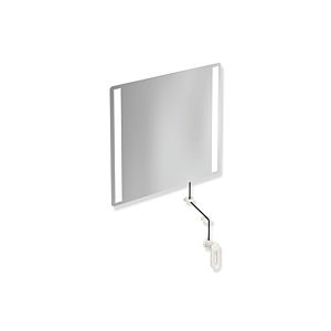 Hewi 801 tilting light mirror LED 801.01B40099 600x540x6mm, matt, pure white