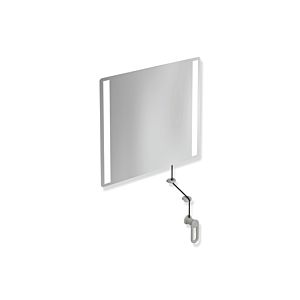 Hewi 801 tilting light mirror LED 801.01B40095 600x540x6mm, matt, rock grey