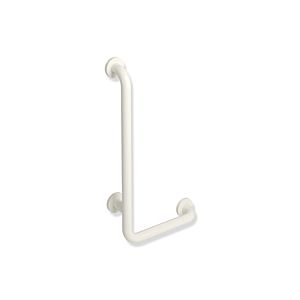 Hewi 801 angled handle 801.22.10699 600 x 300 mm, pure white, aluminum core