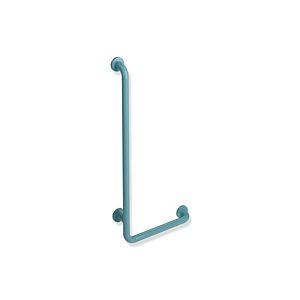 Hewi 801 angled handle 801.22.11055 900 x 400 mm, aqua blue