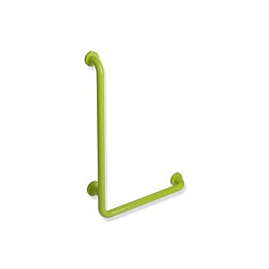 Hewi 801 angled handle 801.22.13674 750 x 500 mm, apple green, aluminum core