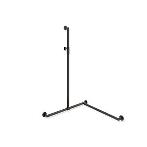 Hewi System 900 shower handrail 900.35M36060ER 1250 x 800 x 800 mm, right version, dark grey deep matt