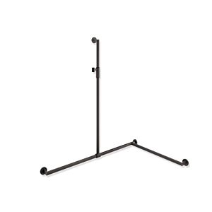 Hewi System 900 Duschhandlauf 900.35M36160ER 1250 x 947 x 647 mm, Ausführung rechts, dunkelgrau tiefmatt