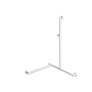 Main courante de douche Hewi System 900 900.35M36260VH 1250 x 800 x 800 mm, version gauche, blanc mat profond