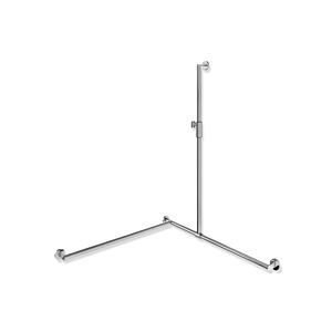 Hewi System 900 shower handrail 900.35M30440 1250 x 965 x 965 mm, left version, chrome