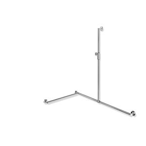 Hewi System 900 shower handrail 900.35M36340 1250 x 947 x 647 mm, left version, chrome