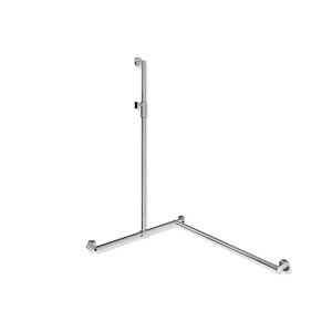 Hewi System 900 shower handrail 900.35M30640 1250 x 765 x 965 mm, right version, chrome