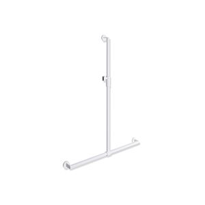 Hewi System 900 shower handrail 900.35M46260VH 1250 x 914 mm, powder-coated white deep matt