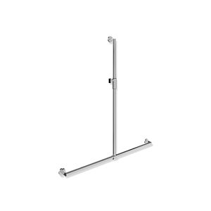 Hewi System 900 shower handrail 900.35M40240 1250 x 1184 mm, chrome