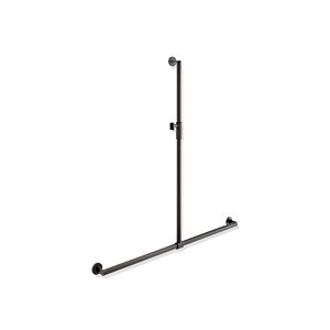 Rampe de douche Hewi System 900 900.35M40260ER 1250 x 1184 mm, gris foncé, noir mat profond