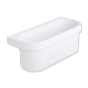 Hewi System 800 shower basket 800.03.30060AS 250x90x106mm, plastic insert, matt white
